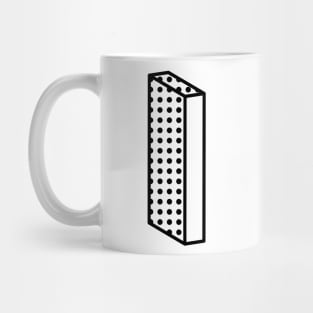 3D Ben Day Dot Isometric Letter I Mug